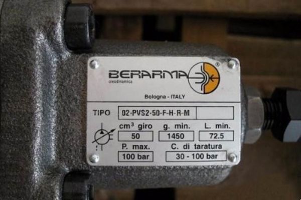 Berarma PVS可变排量叶片泵样本,布莱玛02-PVS系列叶片泵